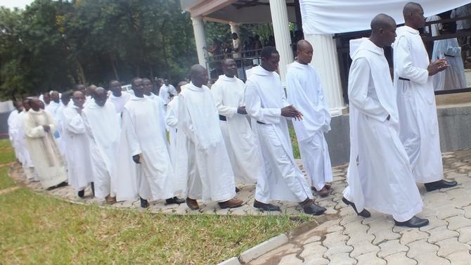 Procession d'entree pour une celebration